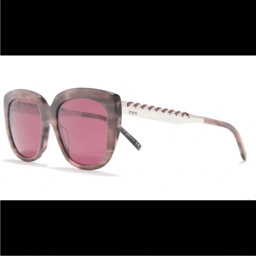 Tod’s Women’s Authentic Sunglasses Shades with Case Whipstitched Leather